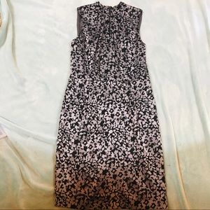 Brooks Brothers black/gray sheath dress w/ sheen
